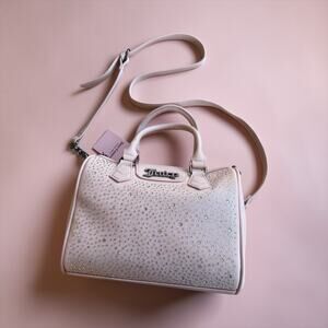 JUICY COUTURE Dazzle Satchel Pink Clay Sparkle Rhinestone Crossbody Handbag NWT